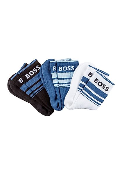BOSS Freizeitsocken 3P QS Rib Stripe günstig online kaufen