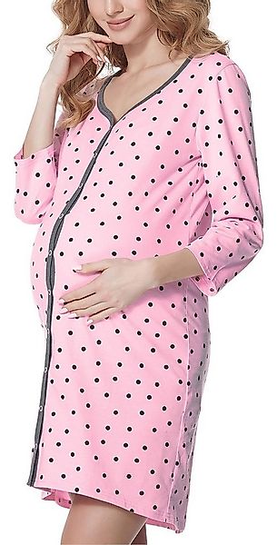 Be Mammy Umstandsnachthemd Damen Umstands Nachthemd 3/4 Arm mit Stillfunkti günstig online kaufen