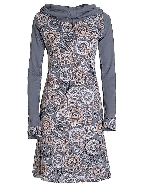 Vishes Jerseykleid Langarm Kleid Schal-Kleid Winterkleider günstig online kaufen