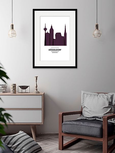 queence Bild »Düsseldorf Color Splash«, Städte-Stadt-Deutschland-Gebäude-Dü günstig online kaufen