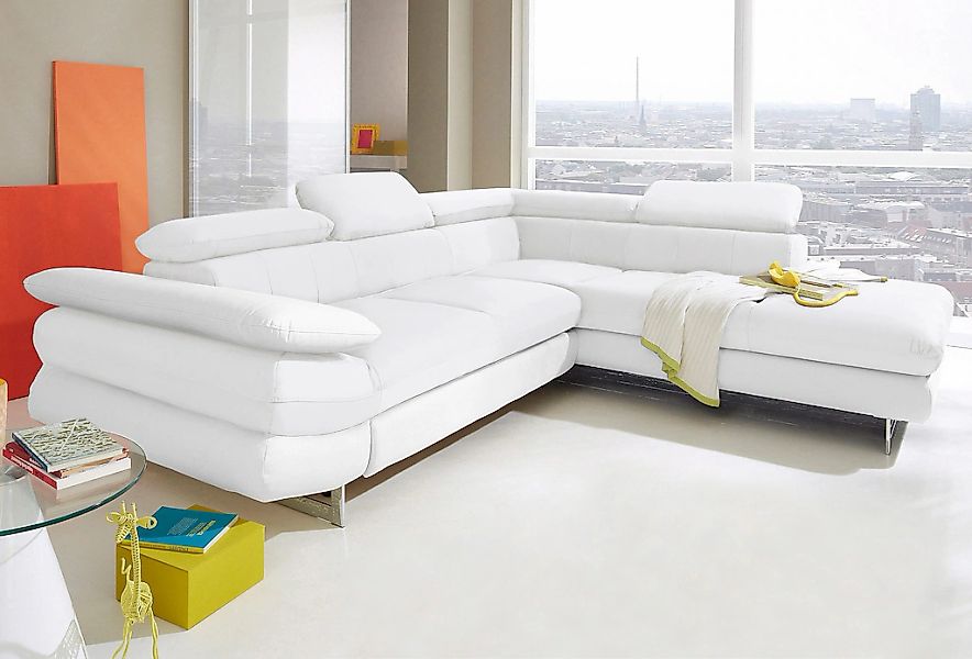 COTTA Ecksofa "Solution L-Form" mit Arm- & Kopfteilverstellung, wahlweise m günstig online kaufen