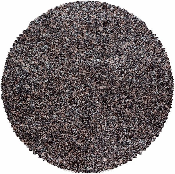 Ayyildiz Teppiche "Enjoy Shaggy" rund 50 mm Höhe melierter Langflor, Wohnzi günstig online kaufen