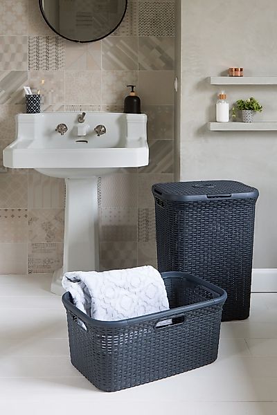 Curver Wäschekorb "Style", (Set, 2 St.), Wäschebox (60L) und Wäschekorb (45 günstig online kaufen