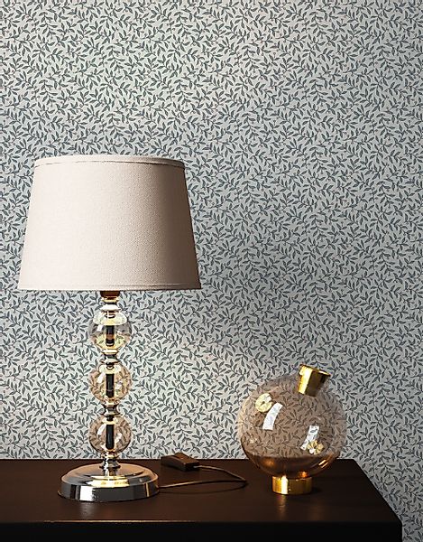 Newroom Vliestapete, Grau Tapete Landhaus Blumen günstig online kaufen