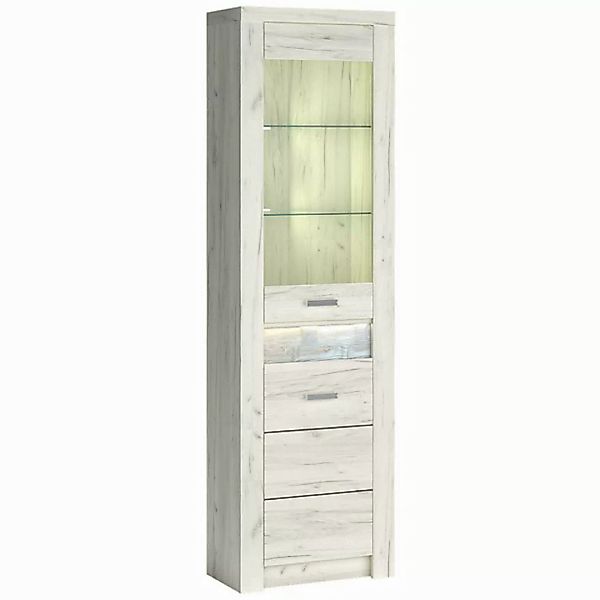 Lomadox Vitrine INGENIO-161 Vitrinenschrank Standvitrine Wohnzimmerschrank günstig online kaufen