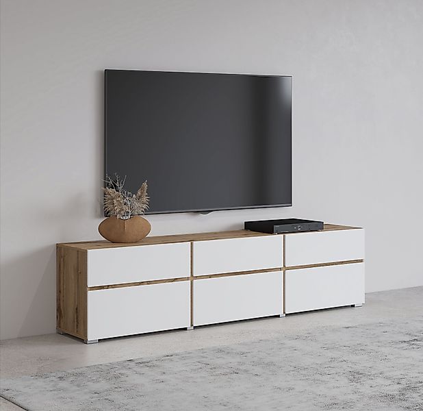 INOSIGN Lowboard Cross, moderne grifflose TV-Kommode,3 günstig online kaufen