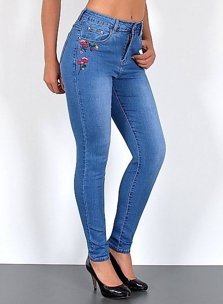 ESRA Skinny-fit-Jeans S400 Damen High Waist Skinny Jeans Stretch Hose hohe günstig online kaufen