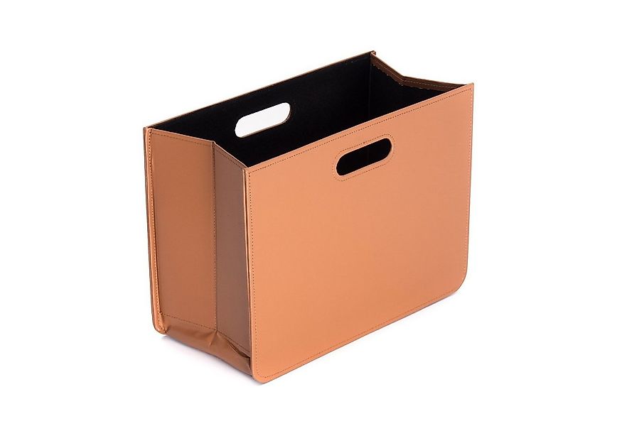 CREEDWOOD Zeitungsständer ZEITUNGSKORB "BUSINESS", Cognac Braun, Magazinsam günstig online kaufen