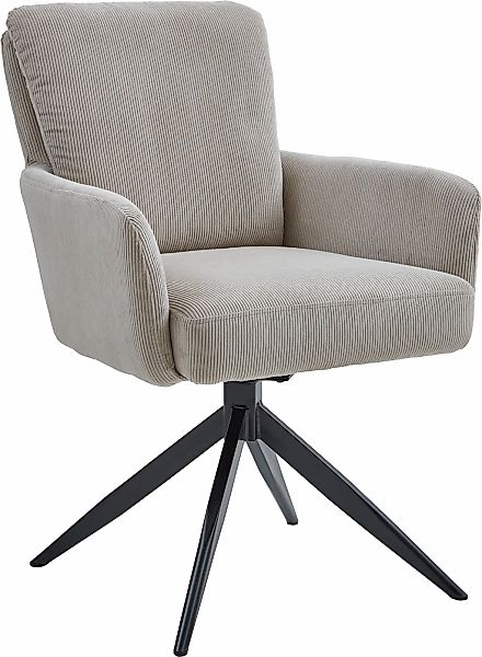 NIEHOFF SITZMÖBEL Esszimmerstuhl () Bezug Cord, Drehfunktion und Taschenfed günstig online kaufen