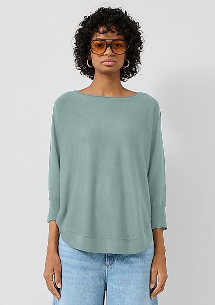 QS Longpullover Strickpullover Strickpullover aus Viskosemix günstig online kaufen