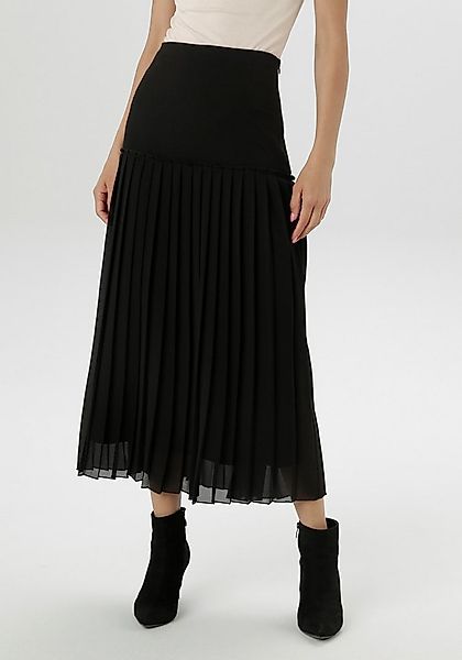 Aniston SELECTED Plisseerock aus edlem Chiffon günstig online kaufen