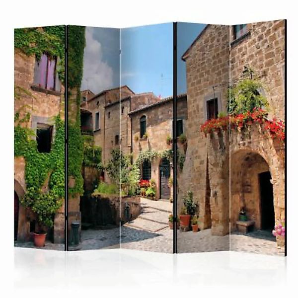 artgeist Paravent Tuscan alley II [Room Dividers] mehrfarbig Gr. 225 x 172 günstig online kaufen
