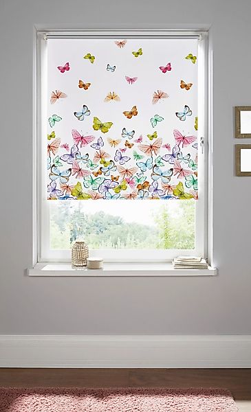 Seitenzugrollo Butterfly, Home affaire, verdunkelnd, ohne günstig online kaufen