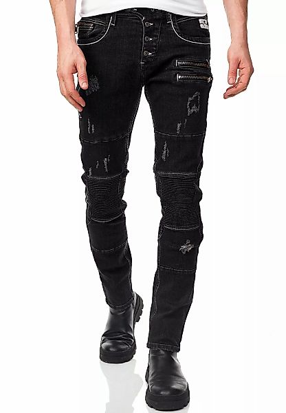 Rusty Neal Slim-fit-Jeans "MISATO", im modischen Used-Look günstig online kaufen