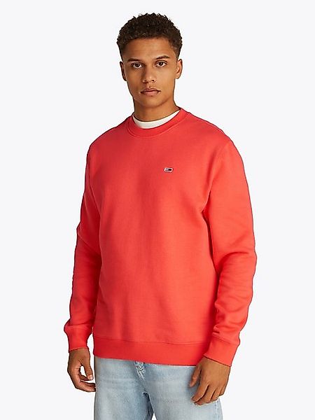 Tommy Jeans Sweatshirt TJM REG S FLAG CREW mit bestickten Markenlogo auf Br günstig online kaufen