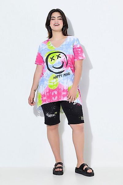 Angel of Style T-Shirt T-Shirt A-Linie Batik-Muster Smiley günstig online kaufen