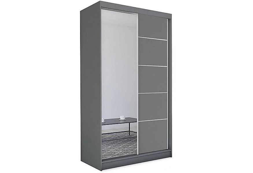 Beautysofa Schiebetürenschrank MARIKA II mit Schubladen, Spiegeln und Kleid günstig online kaufen