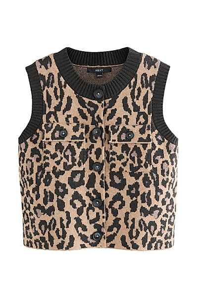 Next Anzugweste Gestricktes Tanktop mit Muster günstig online kaufen