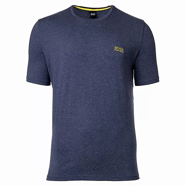 HUGO BOSS Herren T-Shirt kurzarm - Mix & Match, Rundhals, kleines Logo Blau günstig online kaufen