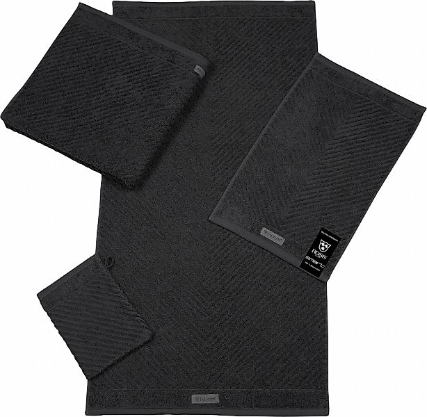 ROSS Handtuch "Smart" Uni-Rippe mit Velourslabel günstig online kaufen