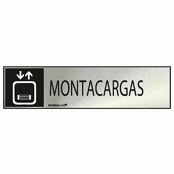 Schild Normaluz Montacargas Edelstahl (5 X 20 Cm) günstig online kaufen