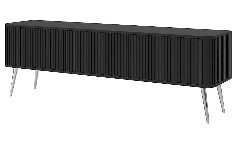 Selsey Lowboard  Ovarlo ¦ schwarz ¦ Maße (cm): B: 163,2 H: 49,2 Kommoden & günstig online kaufen