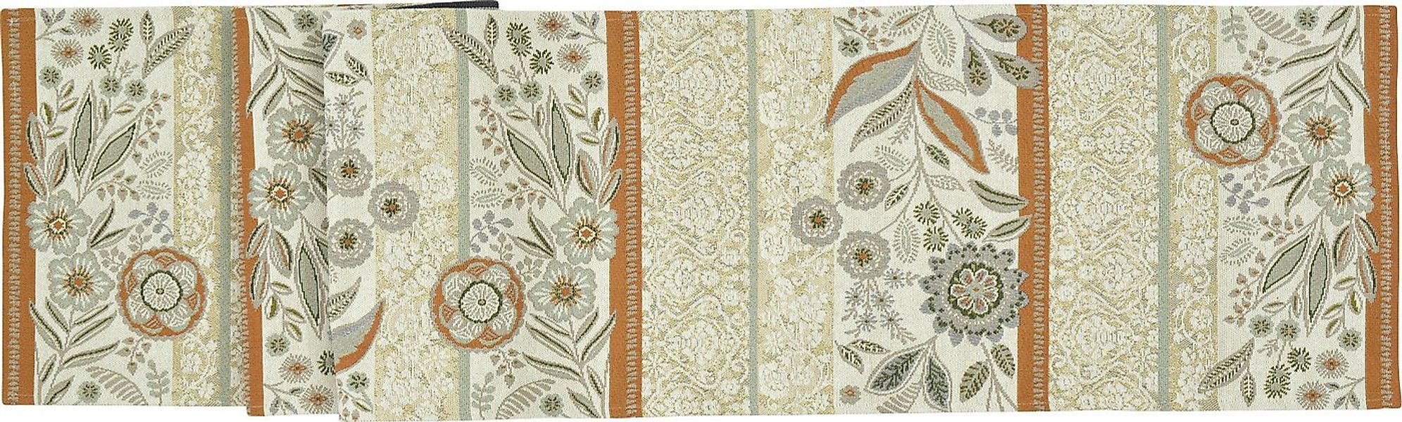 sander table + home Tischdecke Tischläufer "Loni Stripe", Gobelin Blumen günstig online kaufen