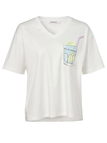 VIA APPIA T-Shirt T-Shirt V-Ausschnitt 1/2 Arm Motiv günstig online kaufen