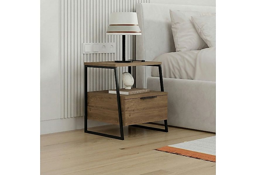 Decortie Nachttisch Pal Moderner Nachttisch, 45 x 41 x 50 cm (1 Tisch), Mod günstig online kaufen