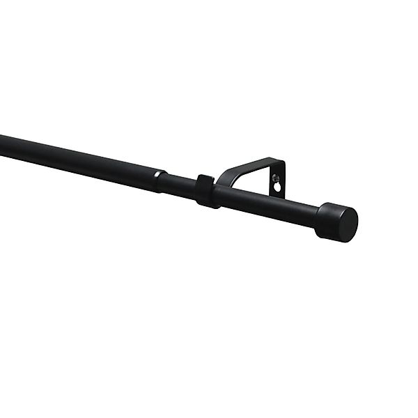 Gardinia Gardinenstangen-Set Kos Ø 16/19 mm Ausziehbar 190-340 cm Schwarz-M günstig online kaufen