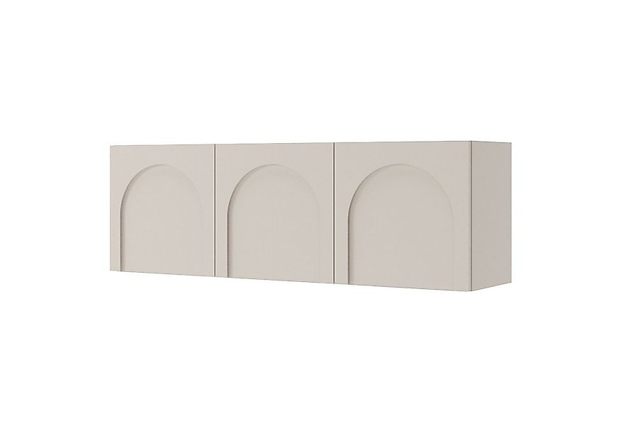 Selsey TV-Schrank ARKADIA TV-Lowboard, grifflose Türen mit Bogenausschnitt, günstig online kaufen