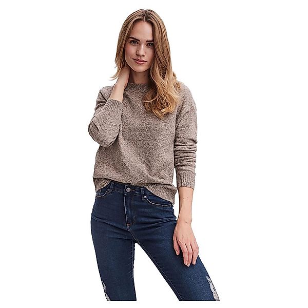 Vero Moda Doffy O-ausschnitt Pullover XL Walnut / Detail Melange günstig online kaufen