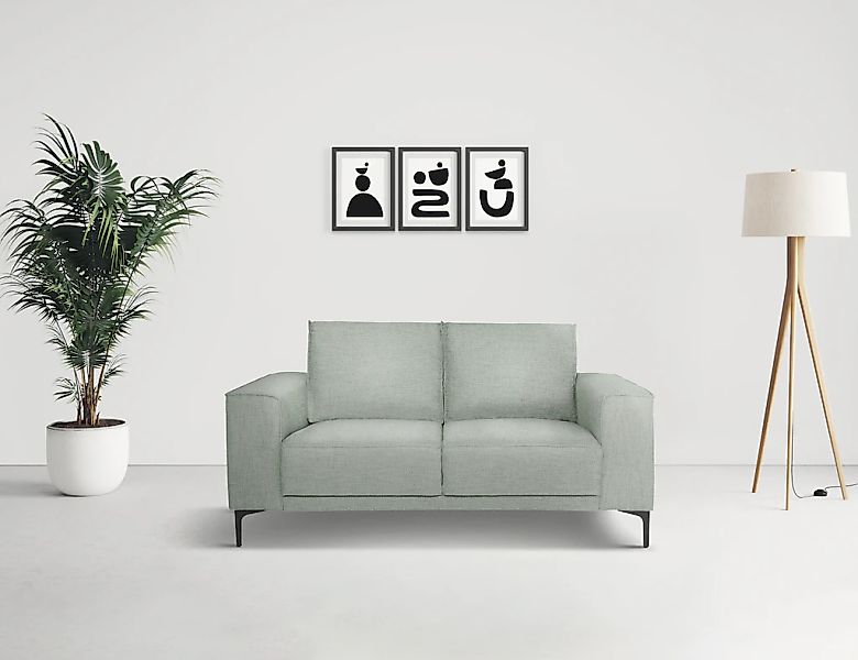 Places of Style 2-Sitzer "Kompaktsofa Oland, Struktur, Flachgewebe, Luxus-M günstig online kaufen