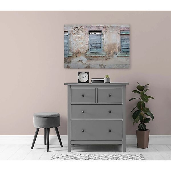 Bricoflor Lost Places Bilder Leinwand 3D Optik Alte Mauer Auf Leinwandbild günstig online kaufen