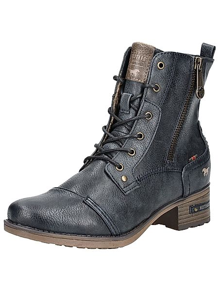 Mustang Shoes Schnürstiefelette "Mustang Shoes Stiefelette Lederimitat" günstig online kaufen