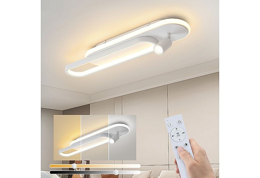 Nettlife LED Deckenleuchte LED Deckenleuchte Dimmbar mit 1 Deckenstrahler 4 günstig online kaufen