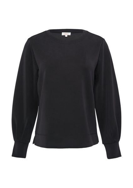 s.Oliver Sweatshirt Sweatshirt Scuba-Sweatshirt mit weiten günstig online kaufen