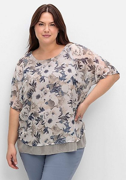 Sieh an! Klassische Bluse 2-in-1-Bluse Kurzarm günstig online kaufen
