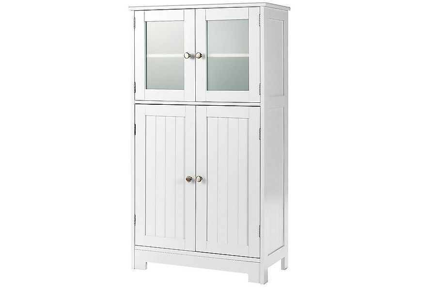 KOMFOTTEU Mehrzweckschrank Küchenschrank Badezimmerschrank mit 4 Ebenen & G günstig online kaufen