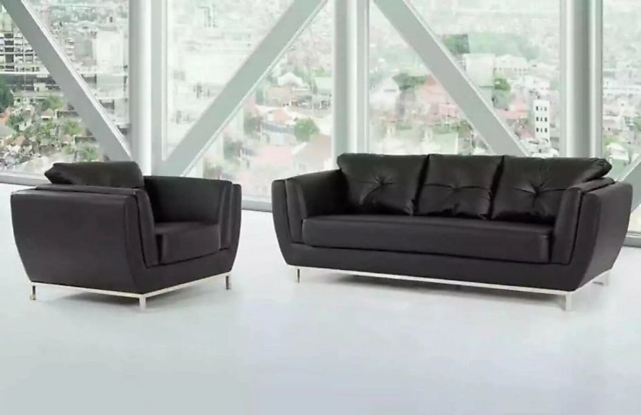 JVmoebel Sofa Sofagarnitur Sofa Luxus 3+1 Sessel Dreisitzer Sessel Sitzer G günstig online kaufen