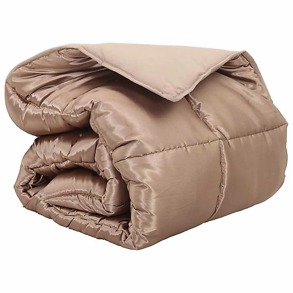 vidaXL Winterbettdecke Gold 240 x 200 cm Satin und Mikrofaser 42025840 günstig online kaufen