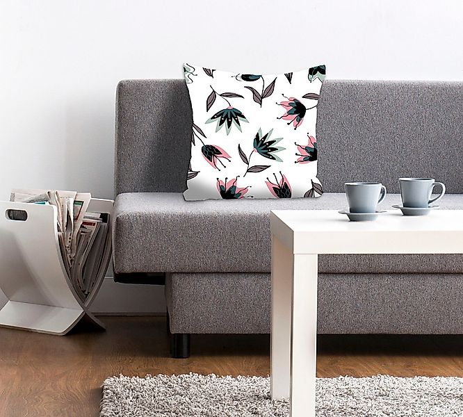 queence Dekokissen "Tomke" mit hübschen Blumen günstig online kaufen