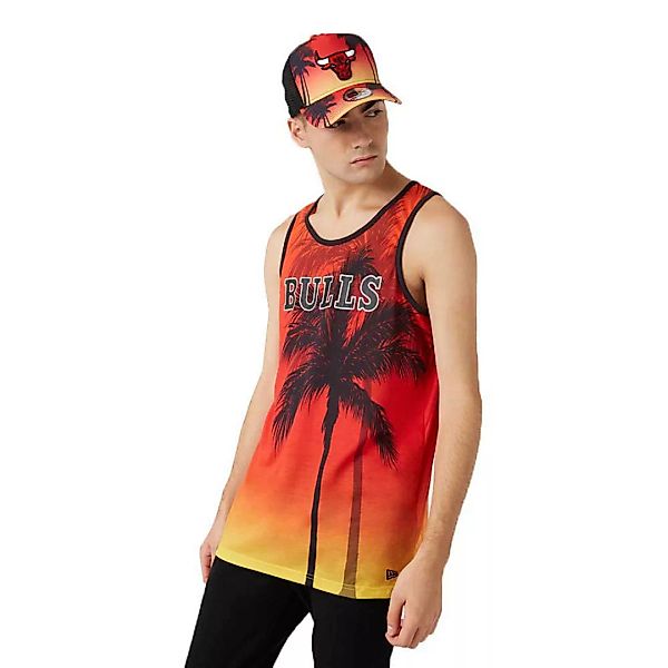 New Era Summer City Aop Chicago Bulls Ärmelloses T-shirt XL Orange günstig online kaufen
