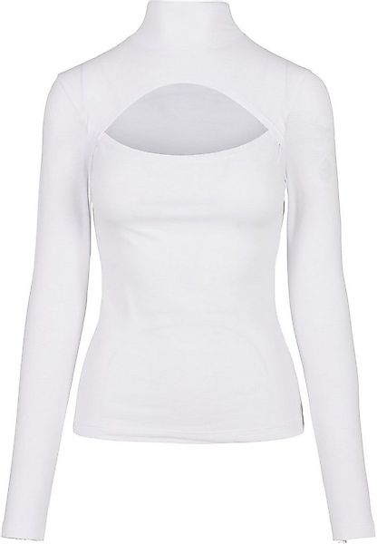 URBAN CLASSICS Langarmshirt Urban Classics Damen Ladies Cut-Out Turtleneck günstig online kaufen