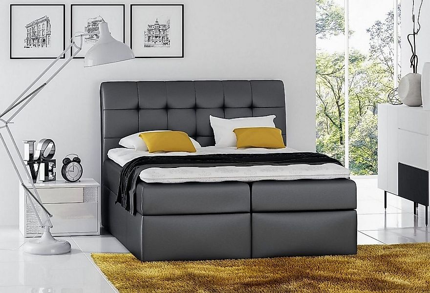 JVmoebel Bett Polsterbett Doppel Hotel Schlafzimmer Betten Boxspringbett We günstig online kaufen