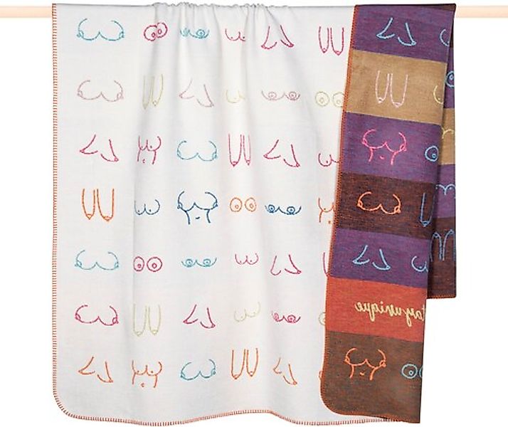 Wohndecke Decke Boobies Brüste Multicolor (150x200cm), günstig online kaufen