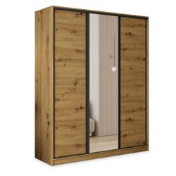 Masseno Schwebetürenschrank TARI Kleiderschrank mit Spiegel günstig online kaufen