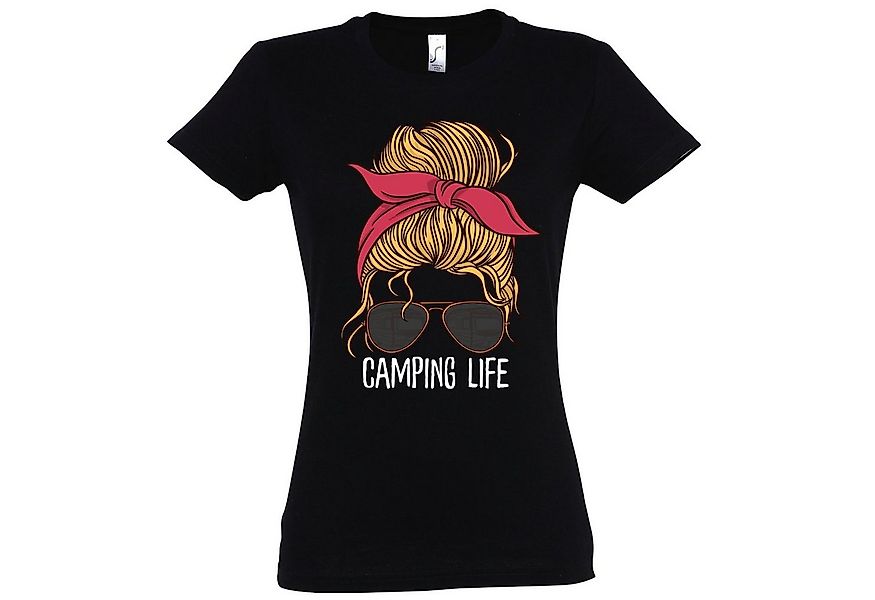 Youth Designz T-Shirt Camping Life Damen Shirt mit trendigem Frontprint günstig online kaufen