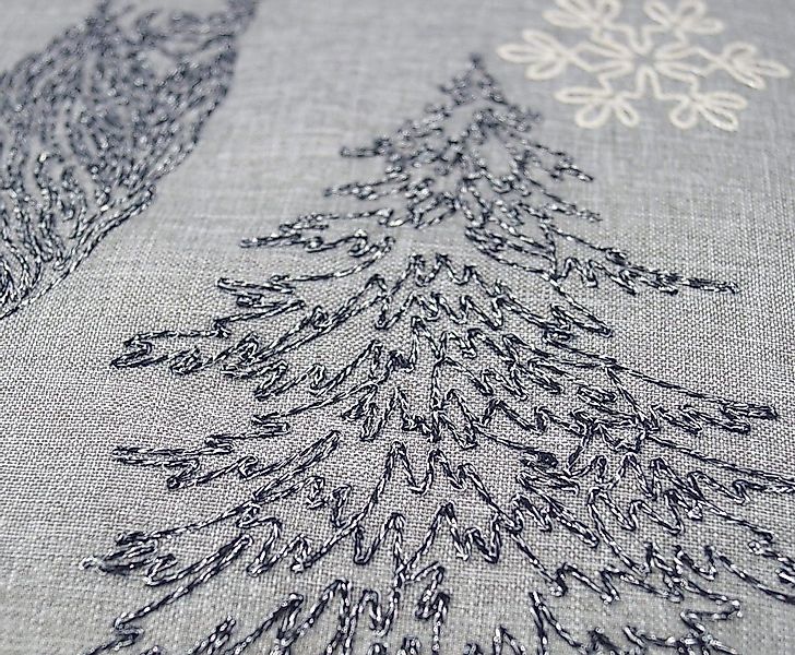 texpot Tischdecke Tischwäsche Stickerei Elch Winter Weihnachten (1-tlg) günstig online kaufen