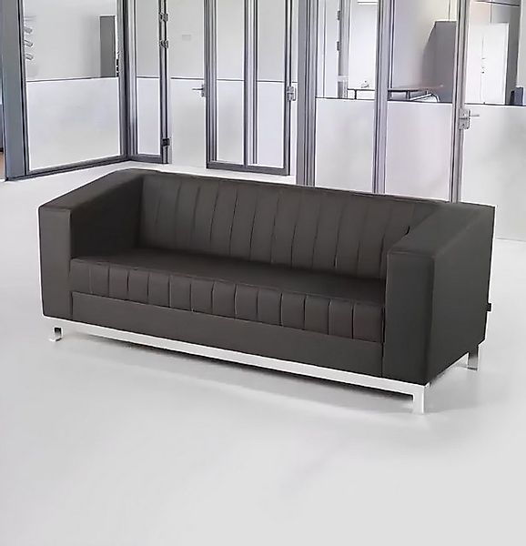 Xlmoebel Sofa Exklusive Schwarze Dreisitzer-Polstercouch für ein modernes, günstig online kaufen